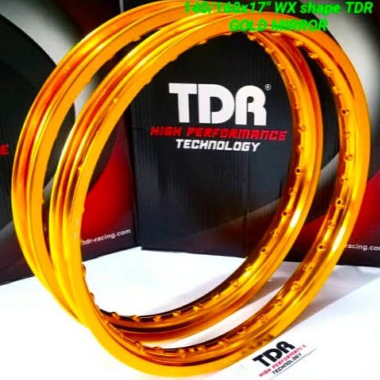 VELG TDR W SHAPE KOTAK 140 160 RING 17 BLACK GOLD SILVER MIRROR ORIGINAL R17 R 17 not wx mate matte 
