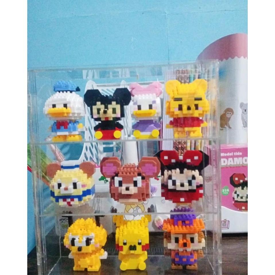 Rak Nano Brick Akrilik / Display Nano Brick / Rak Serbaguna Akrilik