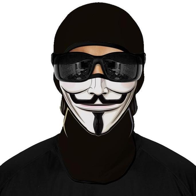 BAQDUNIS Masker Ninja Full Face Masker Berkendara Motor Masker Motor Pria Full Face Masker Ninja