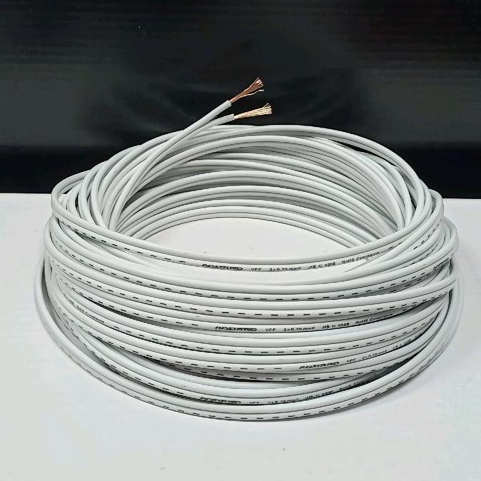 Kabel Speaker Rostand 18awg 99.9% Tembaga Murni