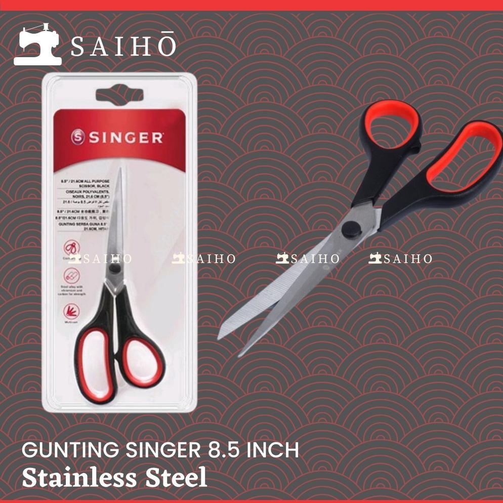 [Singer] Gunting Potong Bahan Kain Singer 8.5" | All Purpose Tailor Scissors