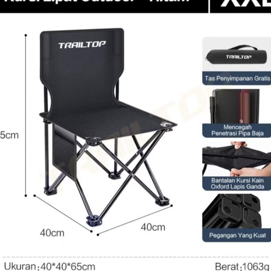 Kursi Portable Dan Meja Portable /Trailtop Kursi Lipat Outdoor Serbaguna Kursi Lipat Portable Bangku