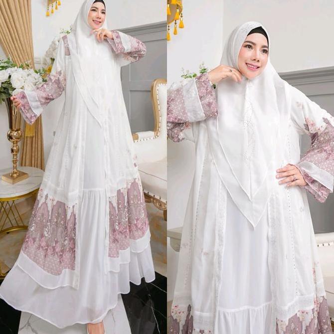 KHAZANAH BLACK SERIES BY HUMAIRA SYARI ABAYA UMROH HAJI GAMIS CERUTY PREMIUM SET JILBAB KHIMAR SCARF