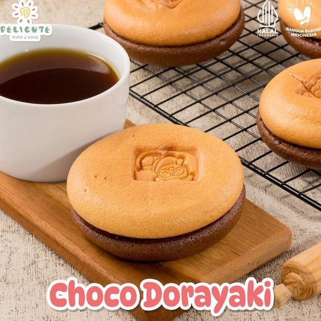 Delicute Choco Dorayaki Isi 6 Pcs Kue Coklat Enak Food Chocolate Makanan Manis