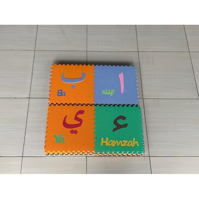 Matras Puzzle Huruf Hijaiyah isi 30 pcs /karpet/alas lantai/playmat