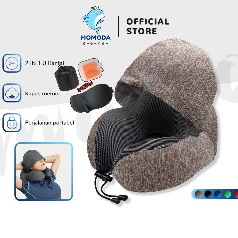 MOMODA Bantal leher siput U-shaped Pillow Bantal Solid Bantal leher kesehatan/Bantal leher traveling