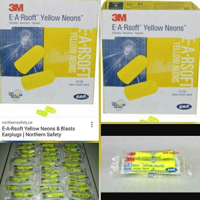 Earplug 3M 1 Box 200 Berkualitas