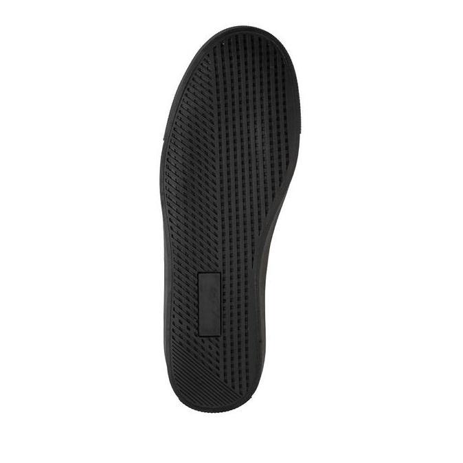 Prabu - Samudra Black Sepatu Slip On Sneakers Kulit Pria Hitam