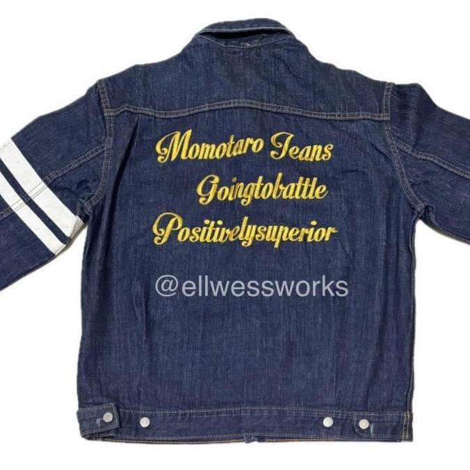 Momotaro Jeans Jacket Blue Indo