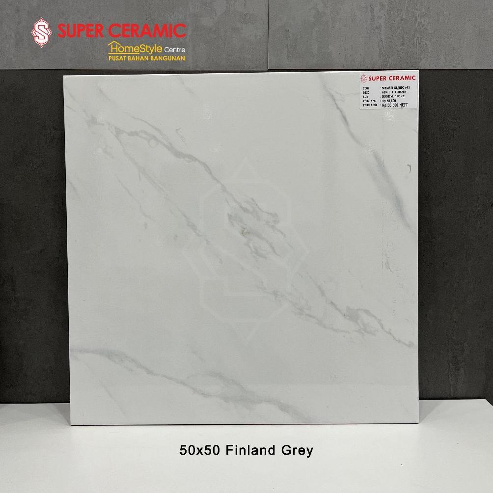 ASIA TILE 50x50 Keramik Lantai Dinding - FINLAND GREY