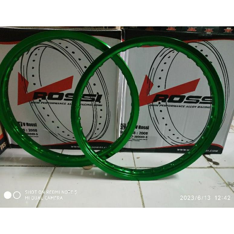 Velg Rossi Almunium kotak WM 140/160 x 17 hijau