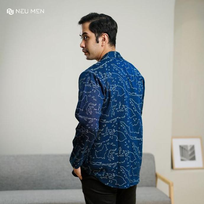 NEU MEN  Outer Pria Nusantara Outer Jeans Outer Pria Navy Denim