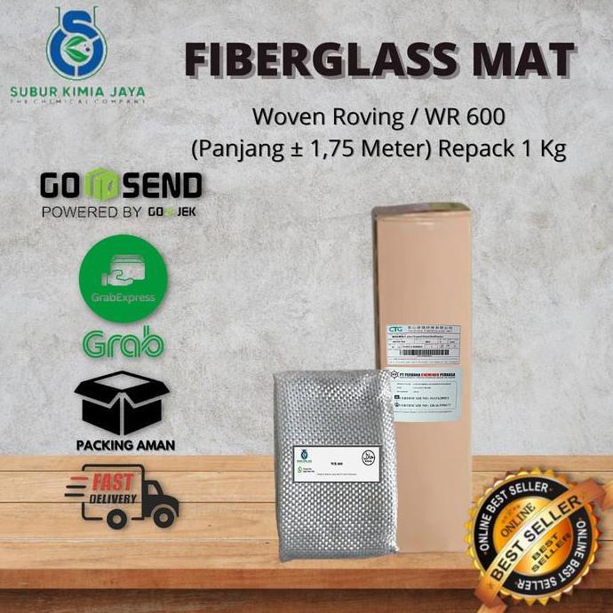 WOVEN ROVING WR 600 MAT / Fiberglass MAT 1 KG