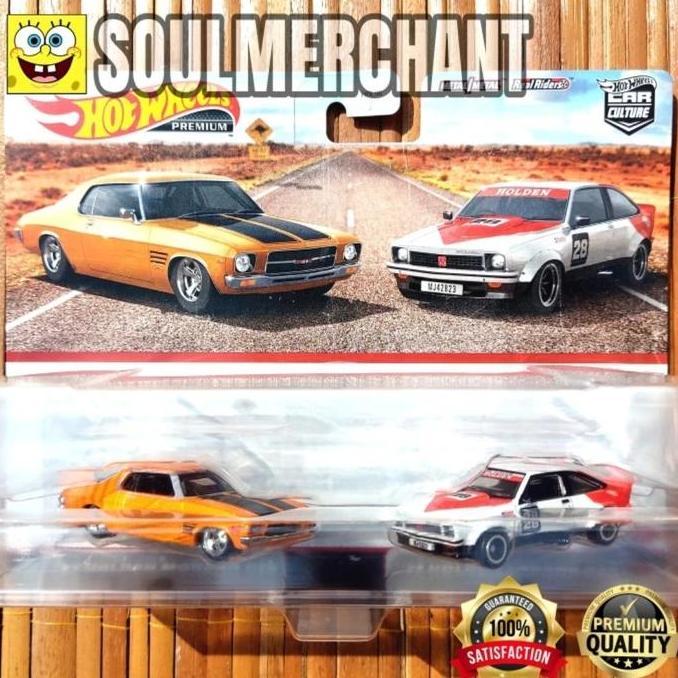 Hot Wheels Premium Twin Pack 73 Holden Monaro GTS 77 Holden Torana A9X New