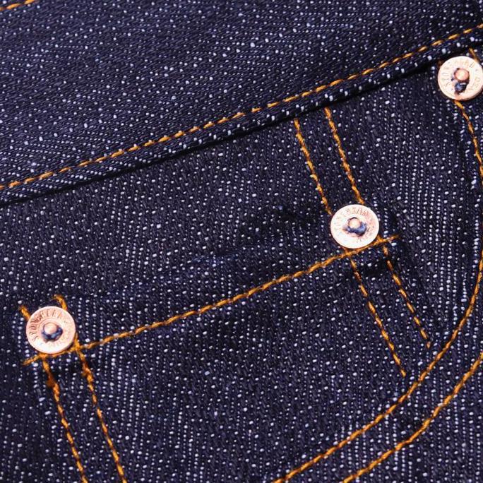 Stonehead Striker 17oz Raw denim Accent selvedge SlimStrah Sanforized super Slubby