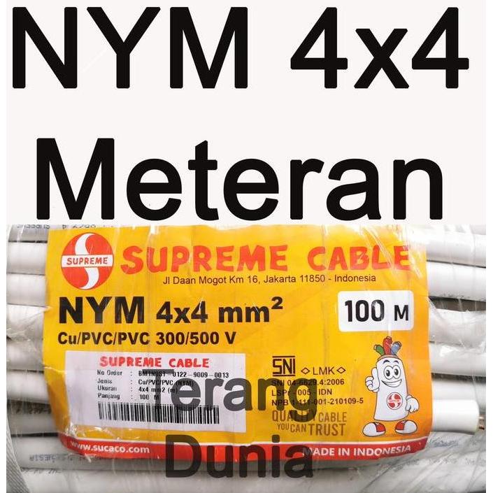 Ricita- Kabel Nym 4X4 Supreme Kabel Supreme Nym 4X4 Kabel Tunggal Nym 4X4Mm