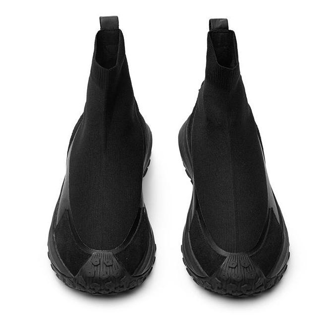 Prabu - Basanta All Black Sepatu Slip On Pria Hitam