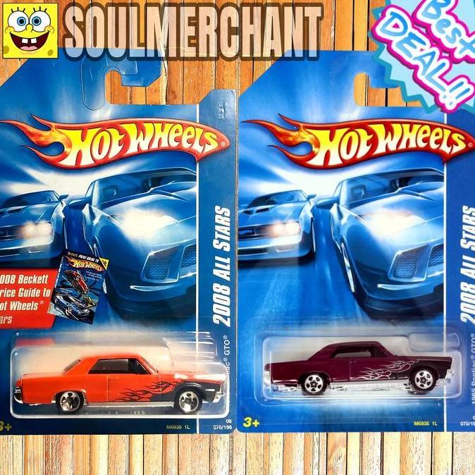 Hot Wheels 1965 Pontiac GTO Orange Marun Diecast Muscle Car New