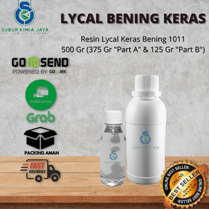 Resin Bening Lycal Keras Bening 500 gr