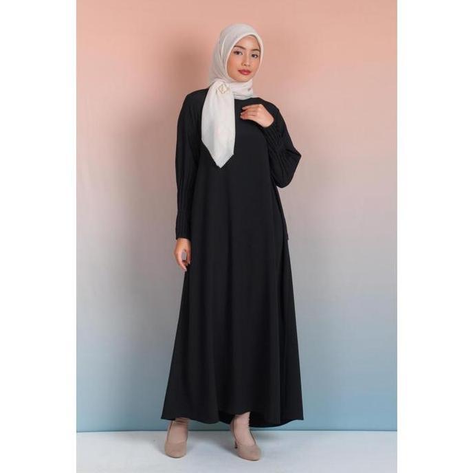 Elzata Gamis manset lipit crinkle