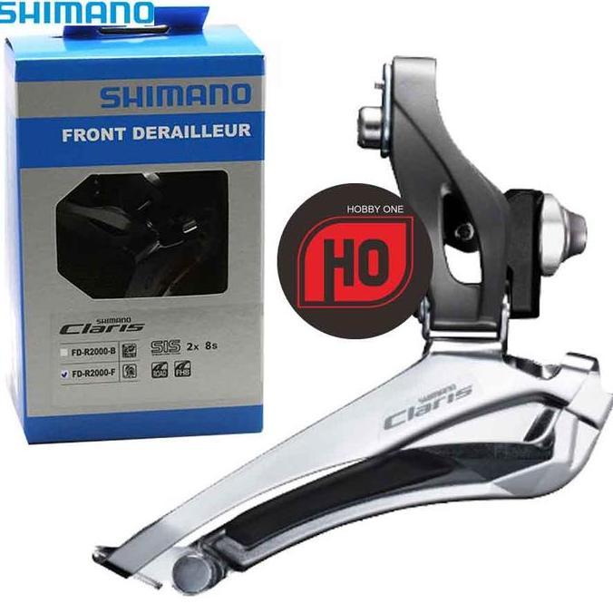 Promo Shimano Claris Fd-R2000-F Front Derailleur Brazed-On Mount 2X8 Speed Efdr2000F Terbaru 