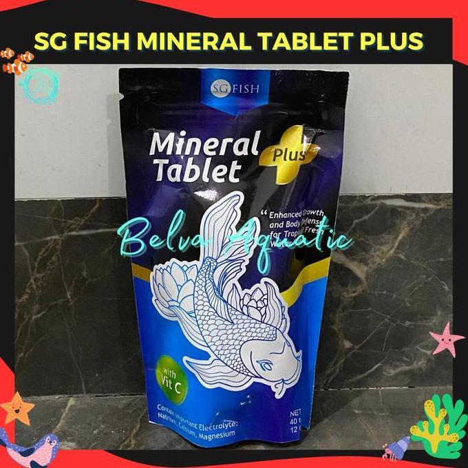 ahissalamahtiga - sgfish mineral tablet  ketapang tablet plus vitamin c 40 tablet 280 gram obat vita