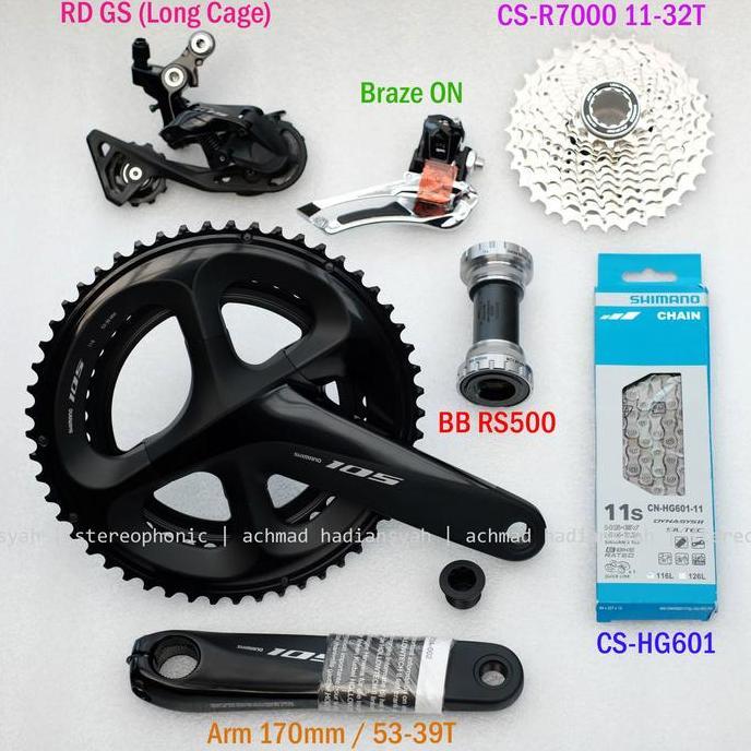 Tanpa Brifter Groupset 2x11speed R7000 Groupset 2x11sp R7020 Groupset