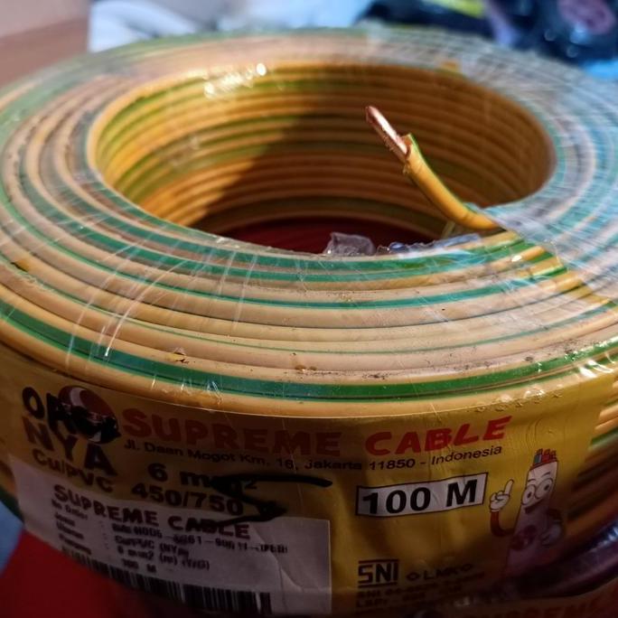 Ricita- Kabel Grounding Nya 6Mm Permeter/ Kabel 6Mm Supreme