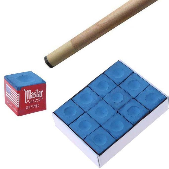 Billiard Chalk 12Pcs Chalk Box Billiard Chalk Billiard Master Perlengkapan Billiard Kapur Biliar