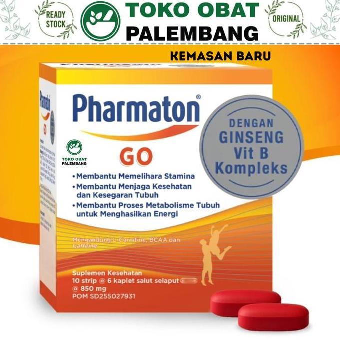 1Box Pharmaton Go 60 Kaplet 10 Strip Kaplet Kesehatan Tubuh Multivitamin Mineral Swiss Formula Multi