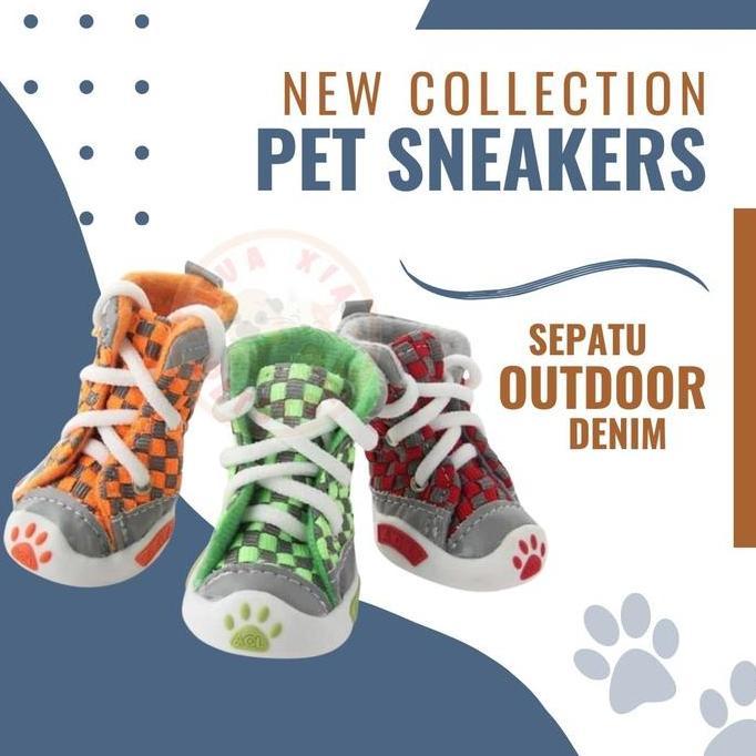 Sepatu Outdoor / Sepatu Kets Kain Anjing Kucing / Boots Anjing Kucing