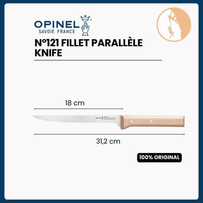 Opinel N121 Fillet Parallle Knife - Pisau Dapur - Pisau Opinel