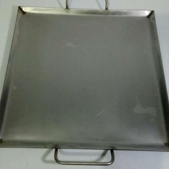 Wajan Roti Bakar Wajan Sosis Bakar Wajan Kebab 30X30 Cm Stainless Steel