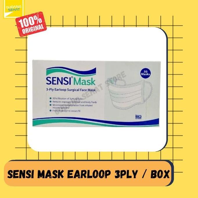 Sensi Earloop / Masker earloop isi 50pcs