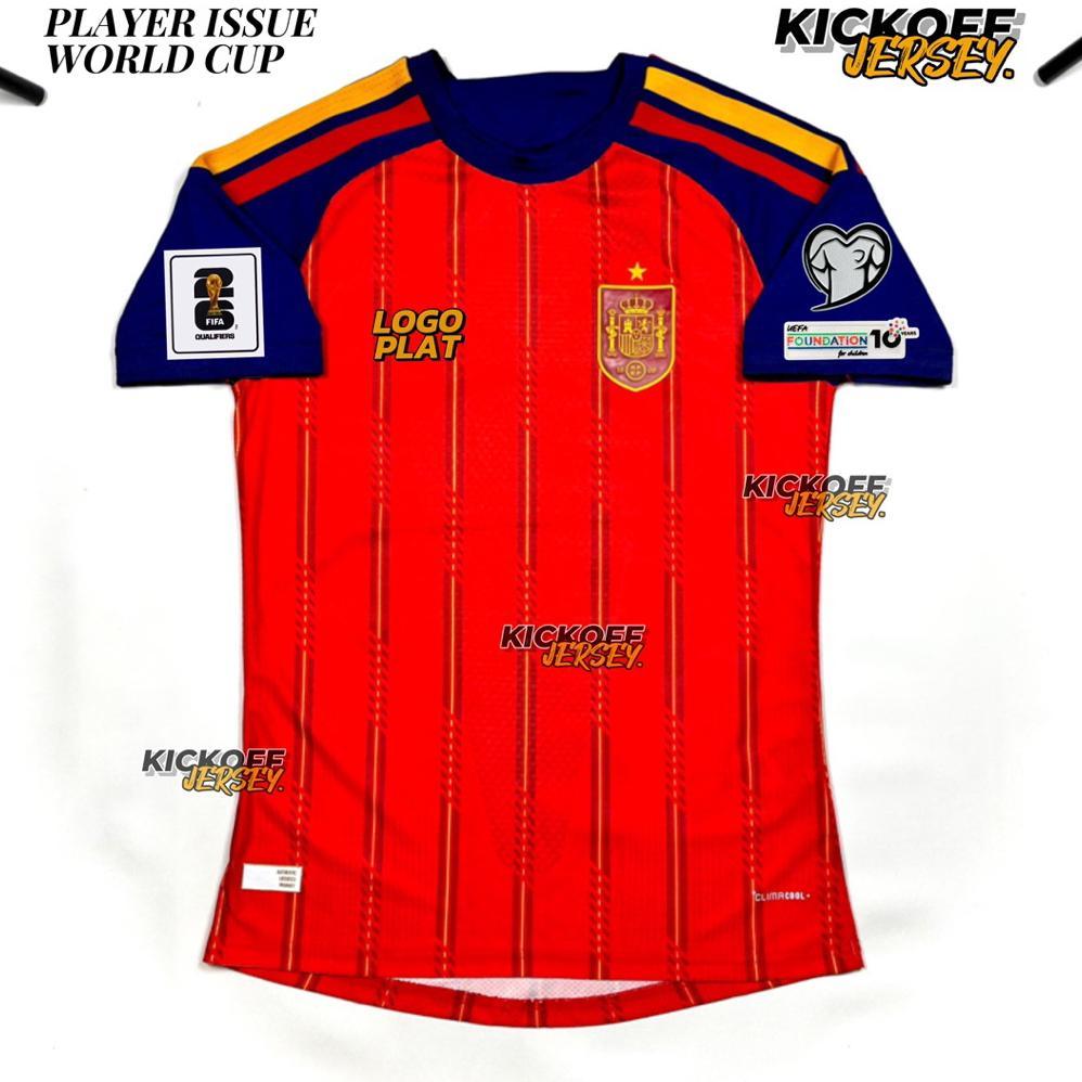 (PLAYER ISSUE) JERSEY PIALA DUNIA SPANYOL HOME PI WORLD CUP 2026 2027 FULL PATCH PLAYER ISSUE 26/27