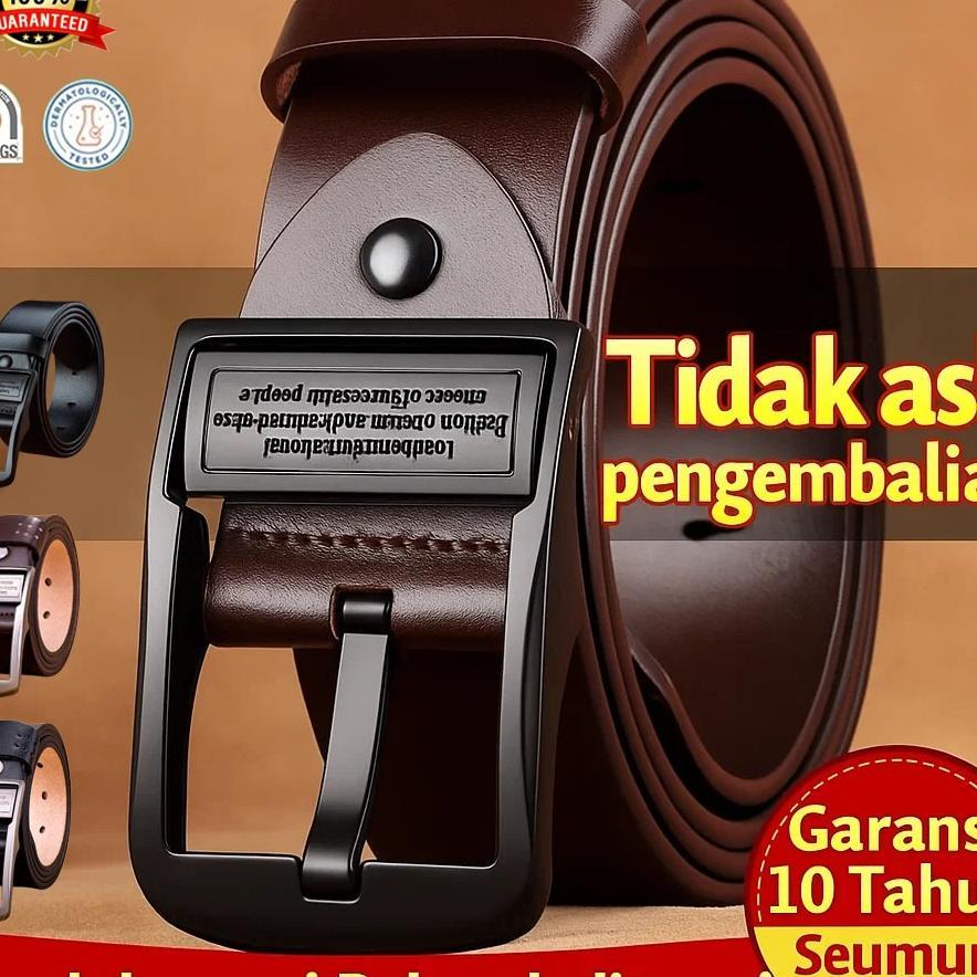 [Tali Kulit 100% Asli] Sabuk Pria/Ikat Pinggang Pria/Sabuk Kulit Pria/Sabuk Pinggang Pria/Tali Pingg
