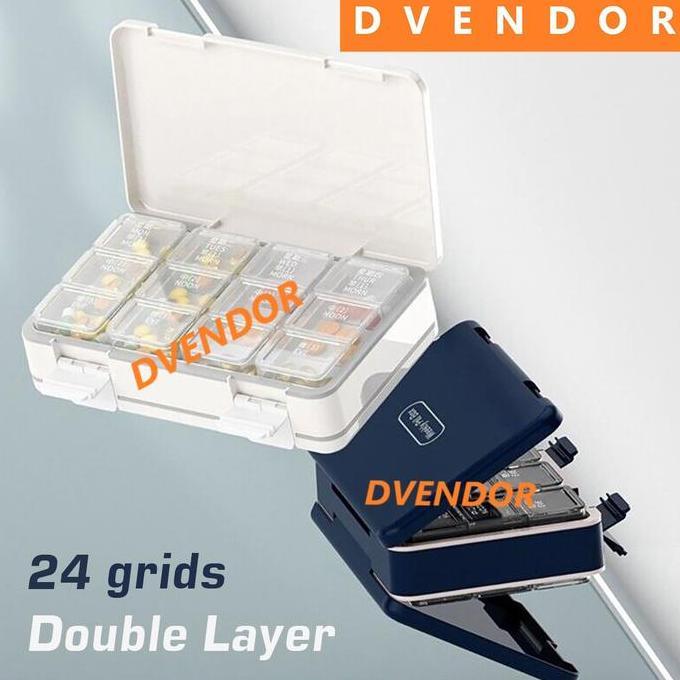 [DVENTORTOOL] Kotak Obat 7 Hari 1 Minggu Weekly Pill Box | Pill organizer travel case ringkas | Sing