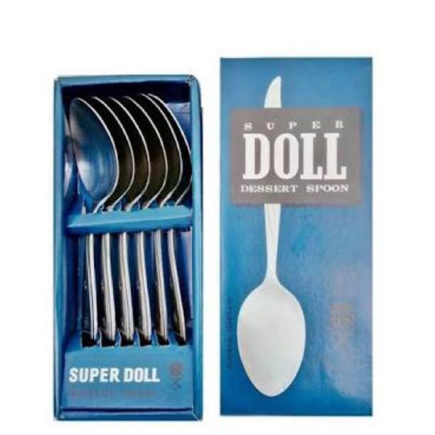 Sendok Makan Doll Original 1 Lusin / 12 Biji- Sendok Doll Sendok Meja