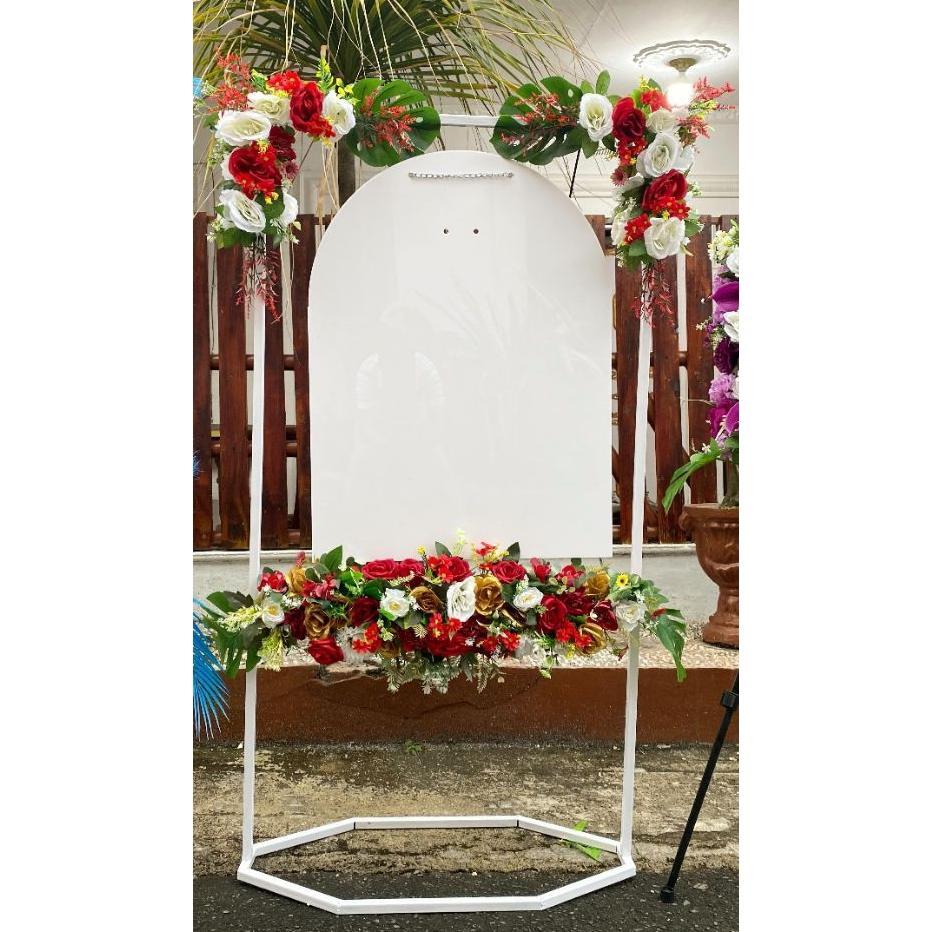 Costum Akrilik 2Mm Frame Bingkai Ucapan Wisuda Happy Wedding Model Costum
