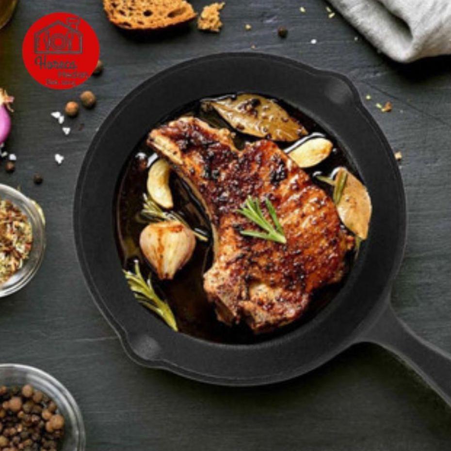 Die Cast Iron Skillet Pan Hot Plate Steak 25Cm Wajan Cor