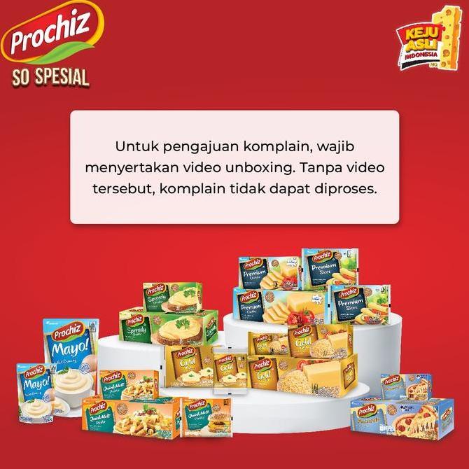 Latte- Keju Prochiz Slice Cheddar 10'S 1 Karton