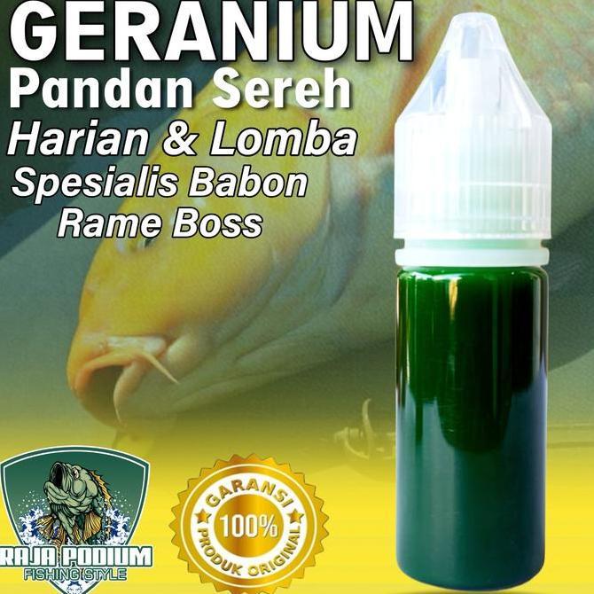 Pesce- Essen Ikan Mas Granium Pandan Sereh Spesialis Babon Rame, Essen Ikan Mas Paling Jitu Dan Ampu