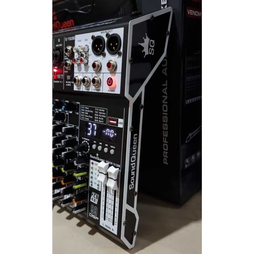Mixer Audio Soundqueen Venom 10 Com Venom10 Original 10Ch 99Dsp New