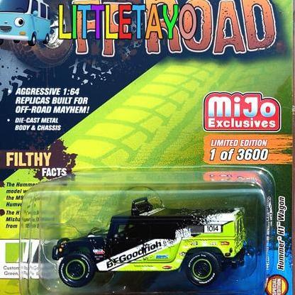 JOHNNY LIGHTNING OFF ROAD Mijo HUMMER HUMVEE H1 WAGON HIJAU New