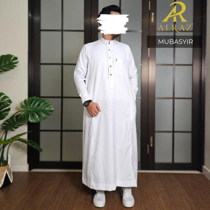Gamis/ Jubah Putih Premium Alraz