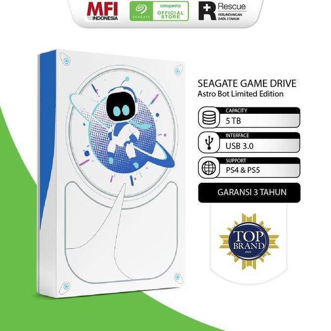 Seagate Game Drive Astro Bot Limited Edition PS4 / PS5 HDD / Hardisk Eksternal USB3.0