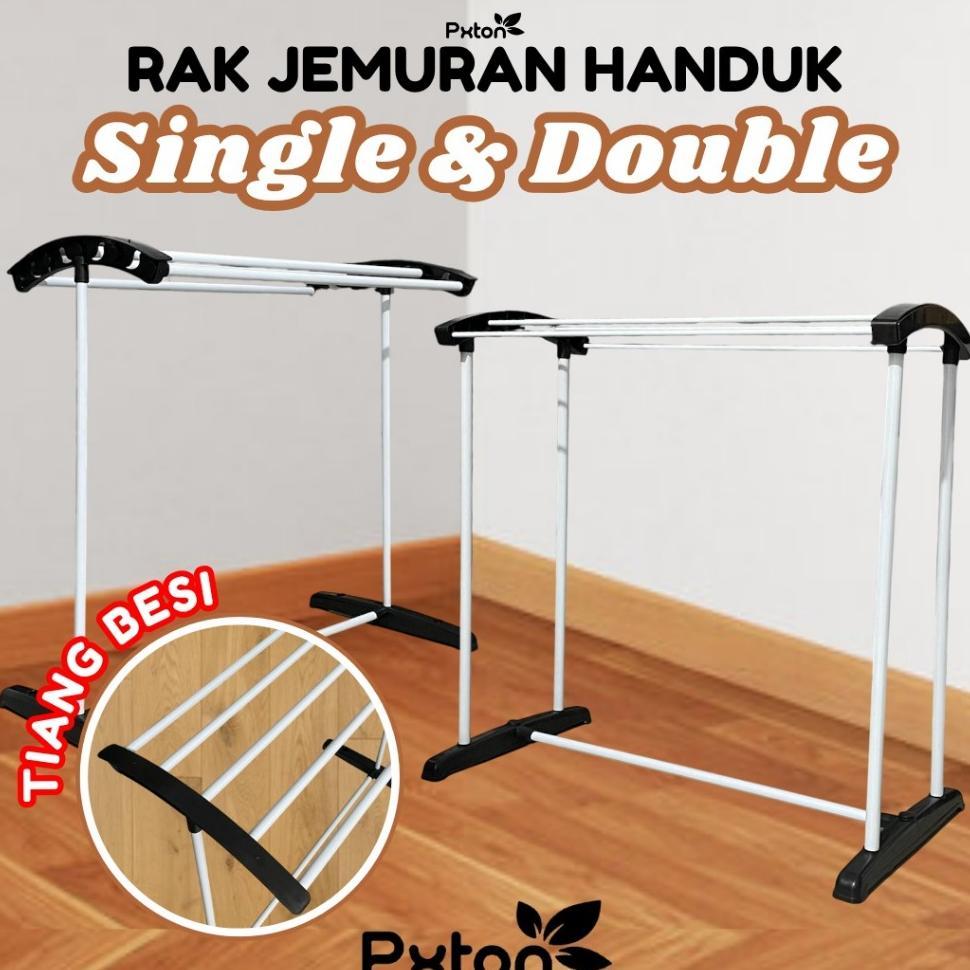 Rak Jemuran Handuk / Jemuran Handuk / Jemuran Pakaian / Jemuran Baju / Jemuran Handuk Portable Murah