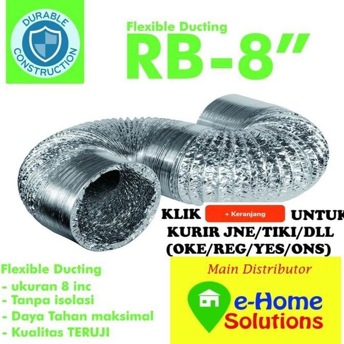 Alumunium Flexible Ducting 8 Inch / 10 Meter