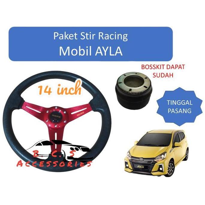 PAKET STIR RACING TINGGAL PASANG KHUSUS MOBIL AYLA- STIR RACING BERKUALITAS UNTUK MOBIL AYLA CAR PRO