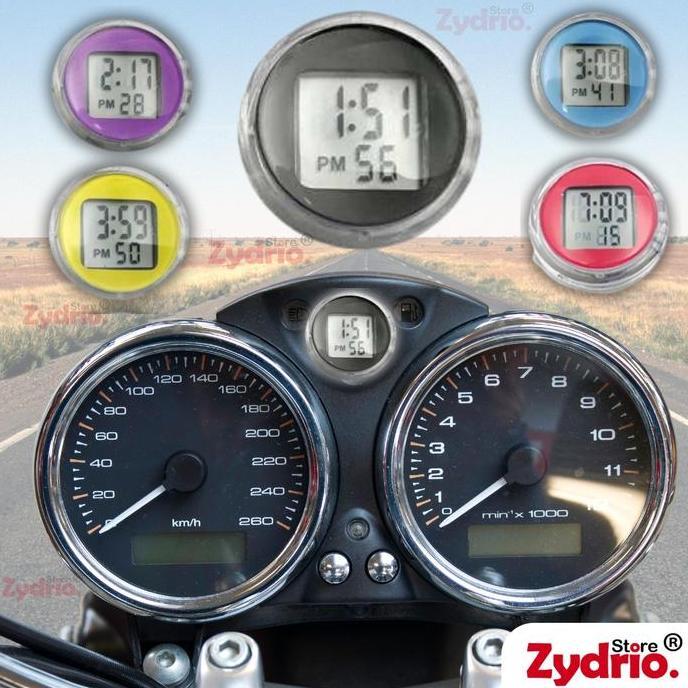 JAM DIGITAL MOTOR WATERPROOF IP64 / JAM STANG MOTOR TEMPEL ANTI AIR PROMO